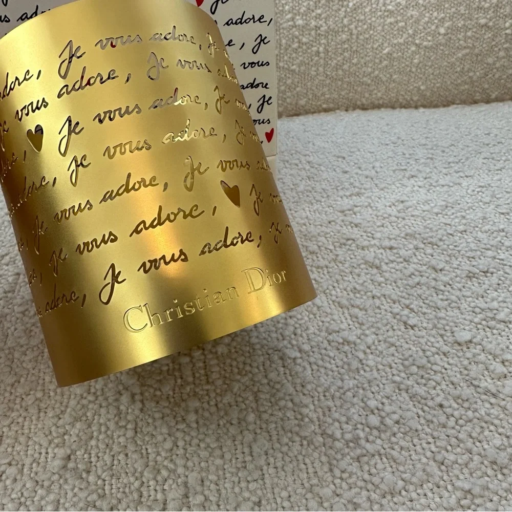Christian Dior Je Vous Adore Gold Candle Holder
